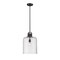 Z-Lite Kinsley 1 Light Pendant, Matte Black And Clear Seeded 340P12-MB - alternate 1